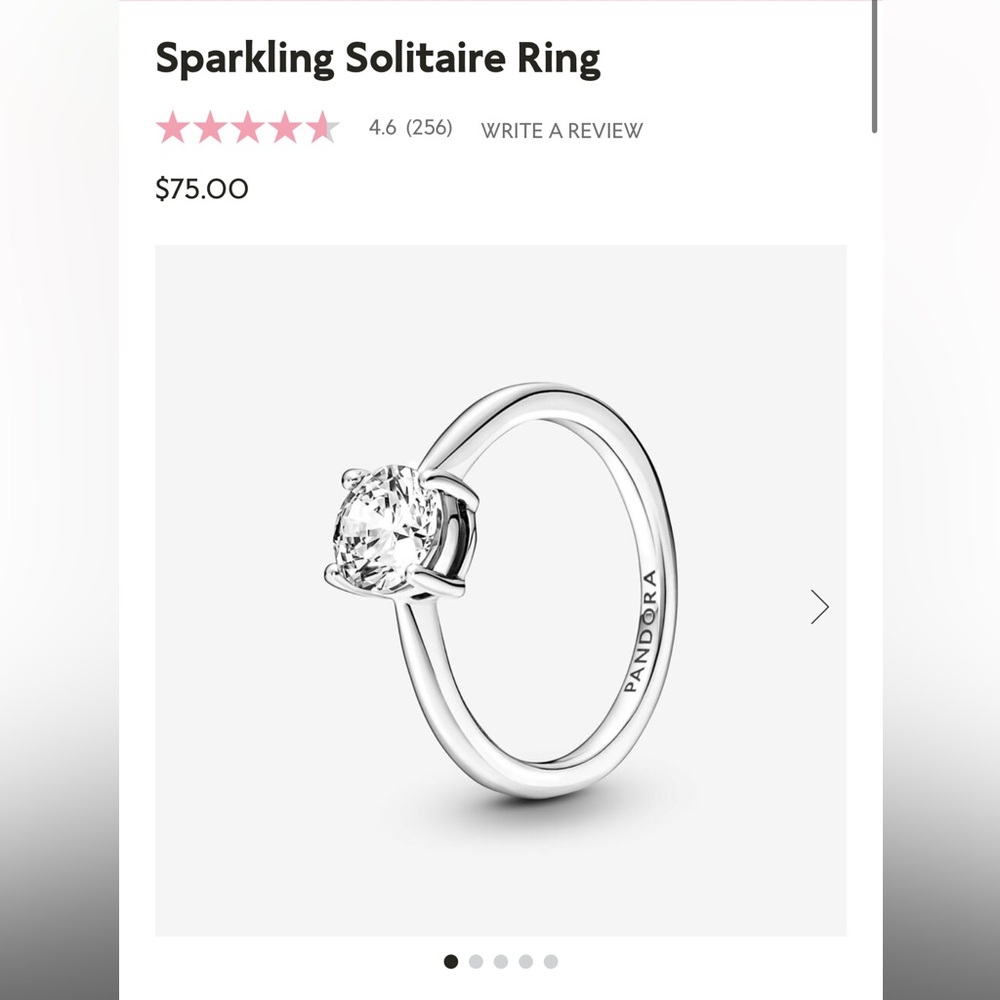 Pandora Sparkling Solitaire Ring